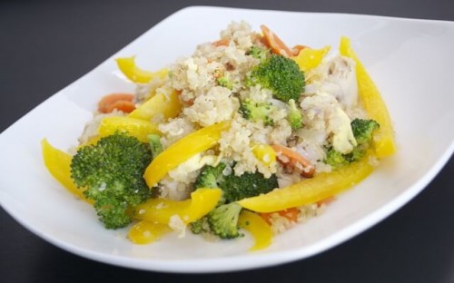 Chicken and Vegetable Quinoa Stir-fry